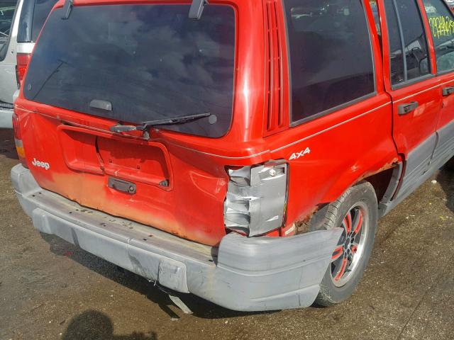 1J4GZ58S9VC674607 - 1997 JEEP GRAND CHER RED photo 9