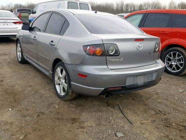 JM1BK323751266080 - 2005 MAZDA 3 S GRAY photo 3