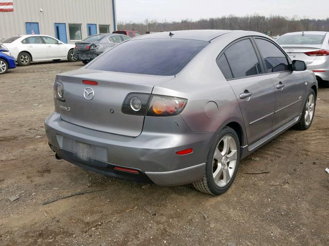 JM1BK323751266080 - 2005 MAZDA 3 S GRAY photo 4