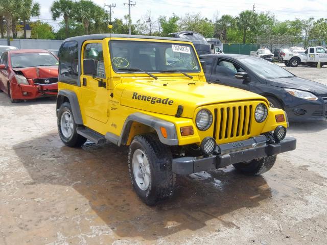 1J4FA49S51P358507 - 2001 JEEP WRANGLER / YELLOW photo 1