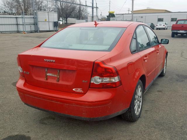 YV1MS382342022467 - 2004 VOLVO S40 2.4I RED photo 4