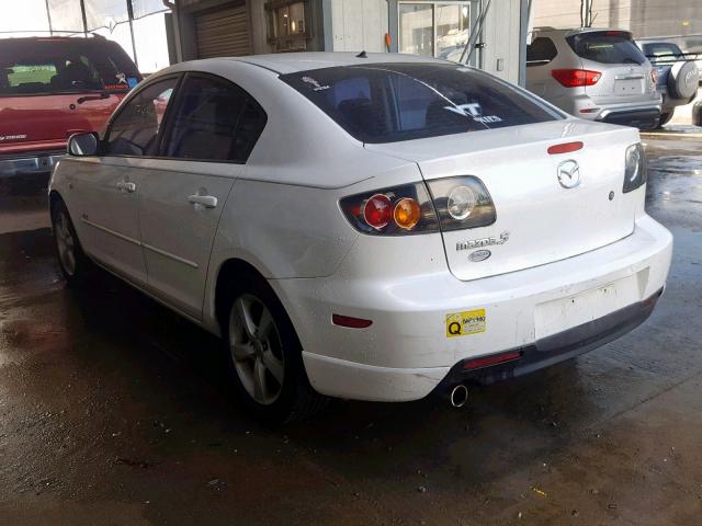 JM1BK123661457818 - 2006 MAZDA 3 S WHITE photo 3