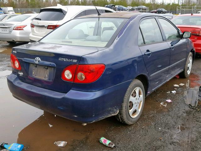 1NXBR32E56Z572087 - 2006 TOYOTA COROLLA CE BLUE photo 4