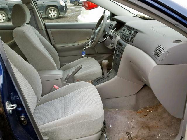 1NXBR32E56Z572087 - 2006 TOYOTA COROLLA CE BLUE photo 5