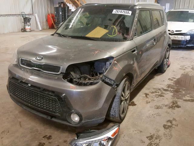 KNDJX3A58E7077189 - 2014 KIA SOUL ! GRAY photo 2