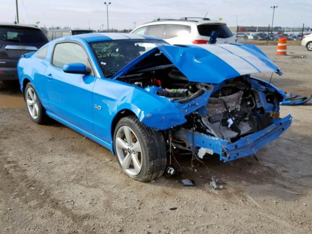 1ZVBP8CF1D5228632 - 2013 FORD MUSTANG GT BLUE photo 1