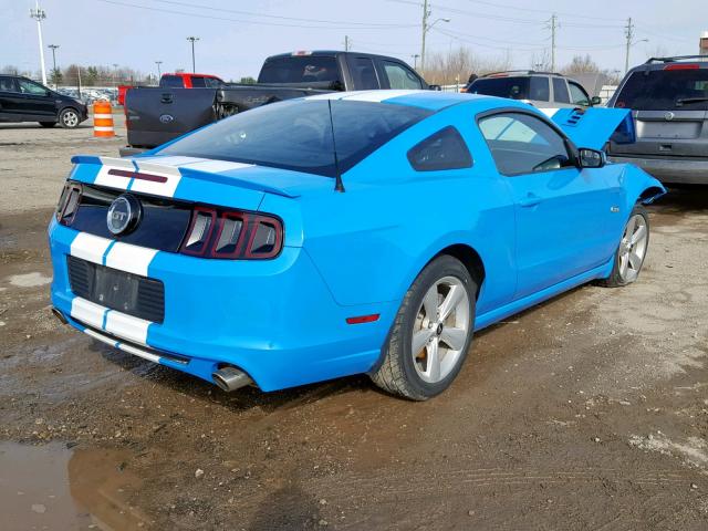 1ZVBP8CF1D5228632 - 2013 FORD MUSTANG GT BLUE photo 4