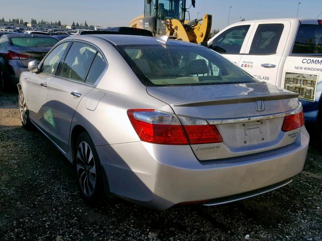 1HGCR6F72FA011211 - 2015 HONDA ACCORD HYB SILVER photo 3