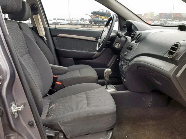 KL1TD56648B012279 - 2008 CHEVROLET AVEO BASE Күміс фото 5