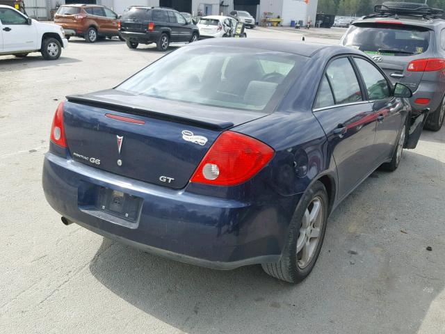 1G2ZH57NX94187045 - 2009 PONTIAC G6 GT BLUE photo 4