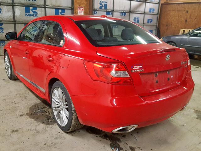 JS2RF9A8XC6100533 - 2012 SUZUKI KIZASHI SP RED photo 3