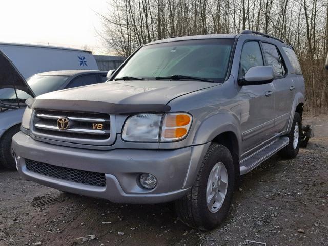 5TDBT48A81S010374 - 2001 TOYOTA SEQUOIA LI SILVER photo 2