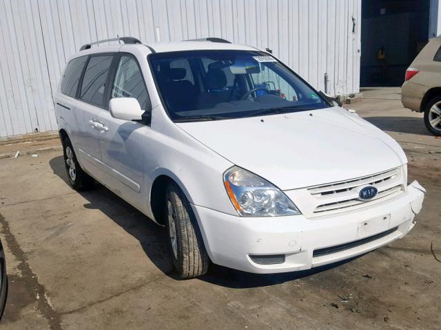 KNDMG4C38A6334270 - 2010 KIA SEDONA LX WHITE photo 1