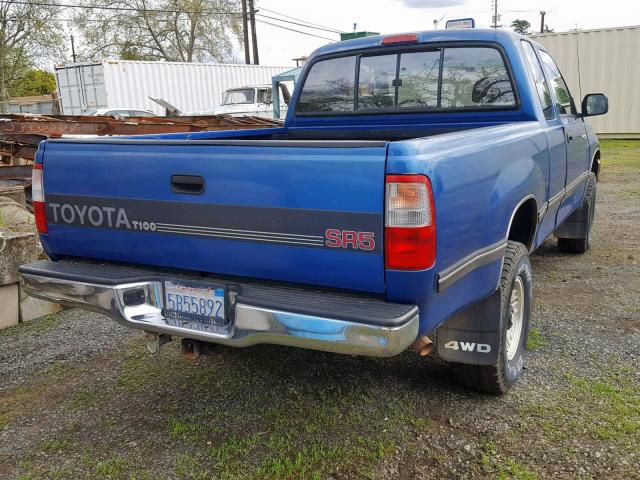 JT4VD22F5S0006743 - 1995 TOYOTA T100 XTRAC BLUE photo 4