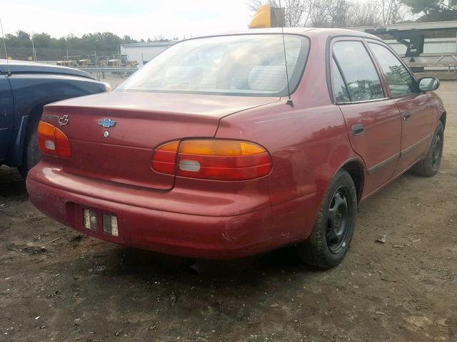 1Y1SK5285YZ436851 - 2000 CHEVROLET GEO PRIZM BURGUNDY photo 4