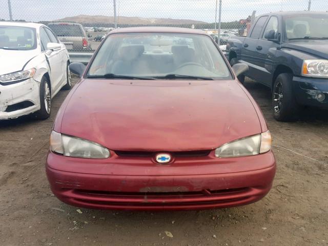 1Y1SK5285YZ436851 - 2000 CHEVROLET GEO PRIZM BURGUNDY photo 9