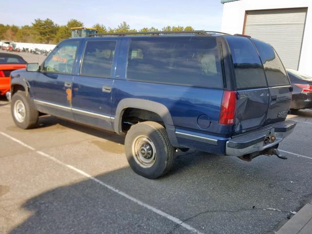 3GNGK26J3XG173058 - 1999 CHEVROLET SUBURBAN K BLUE photo 3