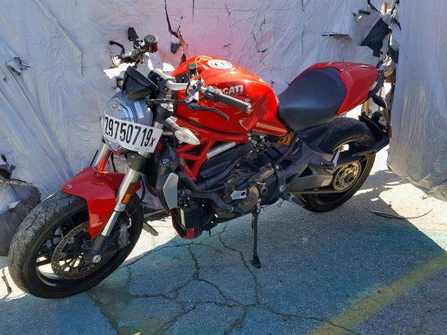 ZDM1RBSV2EB003769 - 2014 DUCATI MONSTER 12 RED photo 2