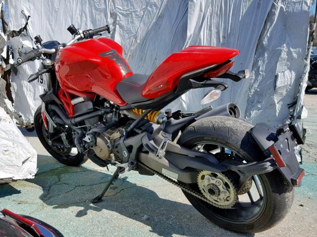 ZDM1RBSV2EB003769 - 2014 DUCATI MONSTER 12 RED photo 3