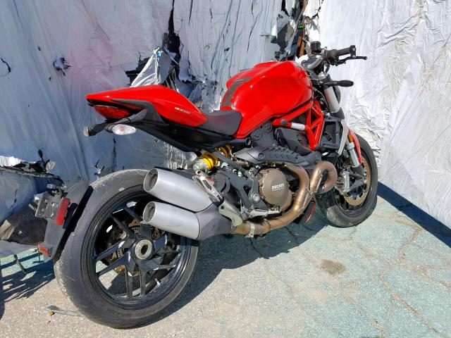 ZDM1RBSV2EB003769 - 2014 DUCATI MONSTER 12 RED photo 4