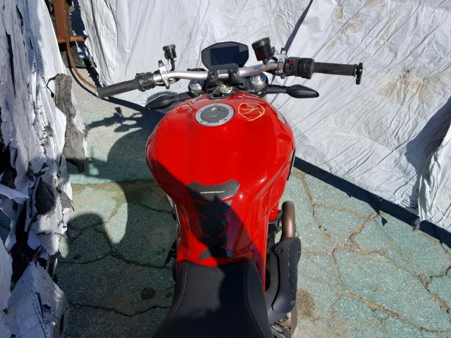 ZDM1RBSV2EB003769 - 2014 DUCATI MONSTER 12 RED photo 5