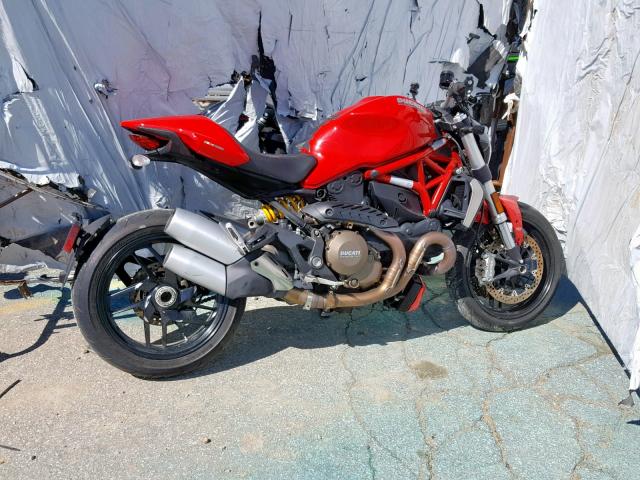 ZDM1RBSV2EB003769 - 2014 DUCATI MONSTER 12 RED photo 9