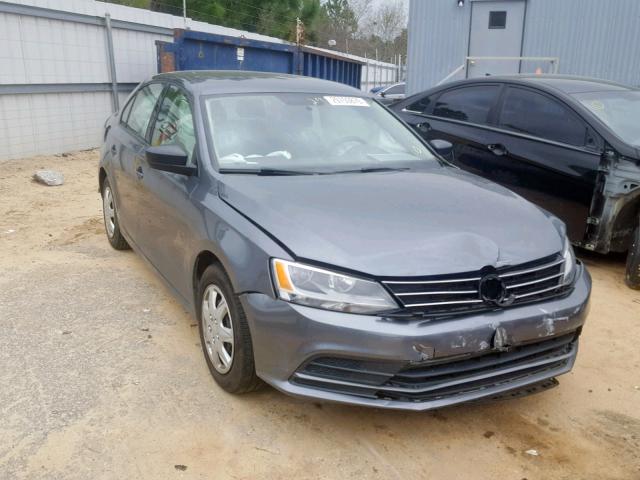 3VW2K7AJ9FM405697 - 2015 VOLKSWAGEN JETTA BASE GRAY photo 1