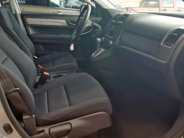 5J6RE3H30AL002351 - 2010 HONDA CR-V LX SILVER photo 5