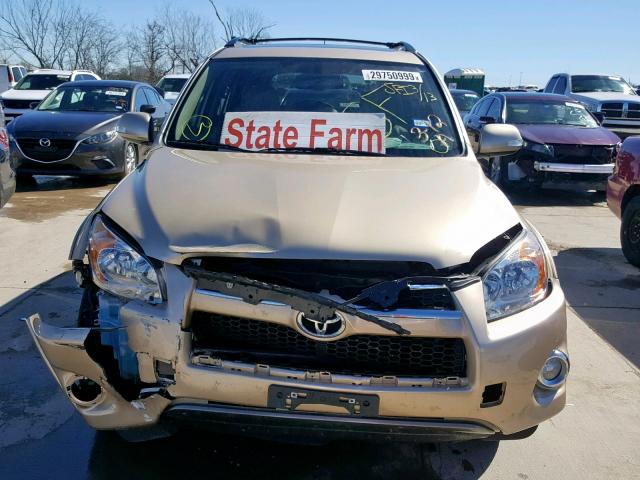 JTMYF4DV1AD024347 - 2010 TOYOTA RAV4 LIMIT GOLD photo 9