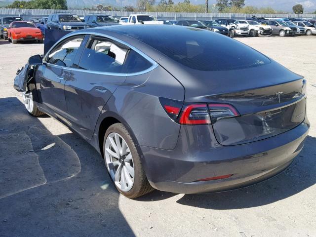 5YJ3E1EB7JF132352 - 2018 TESLA MODEL 3 გრაფიტი ფოტო 3