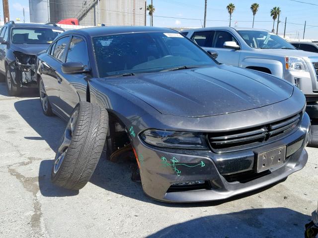 2C3CDXHG4FH902395 - 2015 DODGE CHARGER SX CHARCOAL photo 1