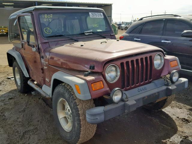 1J4FA49S01P311210 - 2001 JEEP WRANGLER / BROWN photo 1