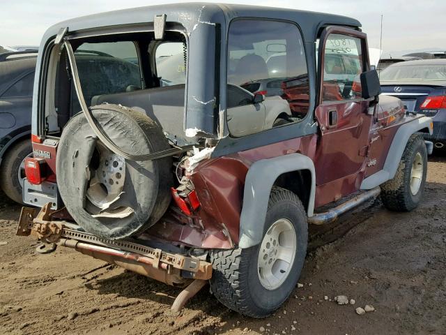 1J4FA49S01P311210 - 2001 JEEP WRANGLER / BROWN photo 4