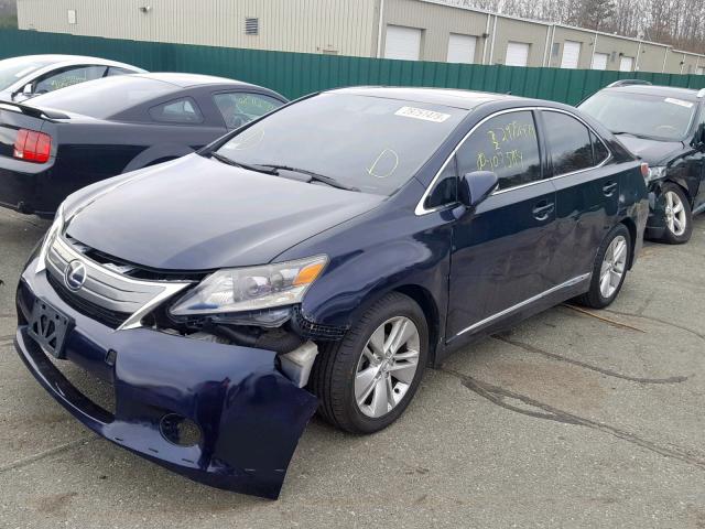 JTHBB1BA5A2001132 - 2010 LEXUS HS 250H BLUE photo 2