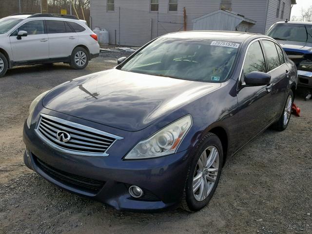 JN1CV6AR1BM402820 - 2011 INFINITI G37 BLUE photo 2