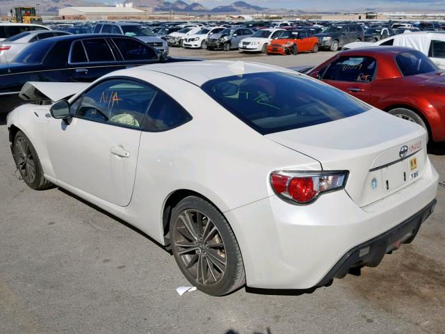 JF1ZNAA18G8707404 - 2016 TOYOTA SCION FR-S WHITE photo 3