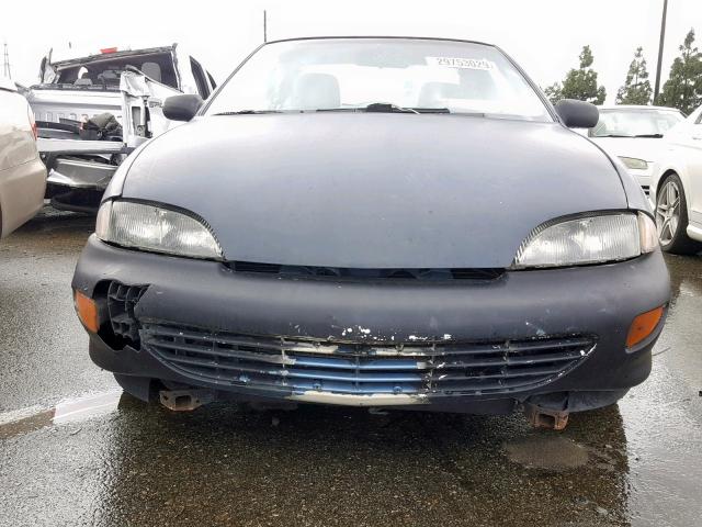 1G1JC1240VM109455 - 1997 CHEVROLET CAVALIER B BLACK photo 9