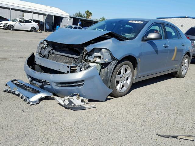 1G1ZG57B89F168382 - 2009 CHEVROLET MALIBU LS BLUE photo 2