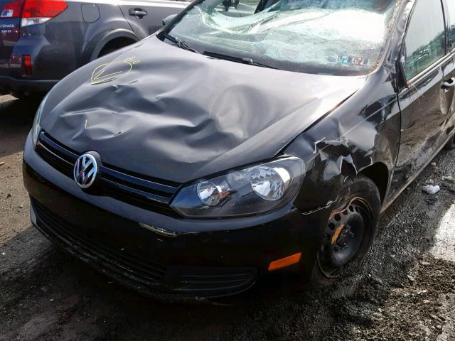 WVWDB7AJ5AW269959 - 2010 VOLKSWAGEN GOLF BLACK photo 10