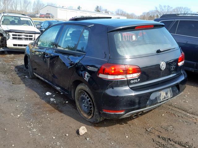 WVWDB7AJ5AW269959 - 2010 VOLKSWAGEN GOLF 黑色 照片 3
