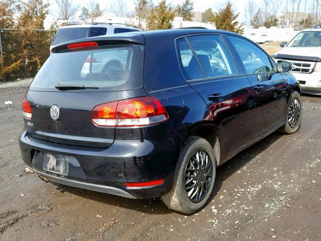 WVWDB7AJ5AW269959 - 2010 VOLKSWAGEN GOLF 黑色 照片 4