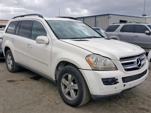 4JGBF71E77A116323 - 2007 MERCEDES-BENZ GL 450 4MA WHITE photo 1