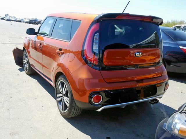 KNDJX3AA2J7586878 - 2018 KIA SOUL ! ORANGE photo 3