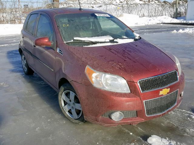 3G1TC6DE5AL134626 - 2010 CHEVROLET AVEO LT BURGUNDY photo 1