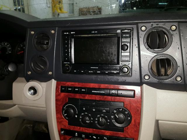 1J8HG58237C575115 - 2007 JEEP COMMANDER CHARCOAL photo 9