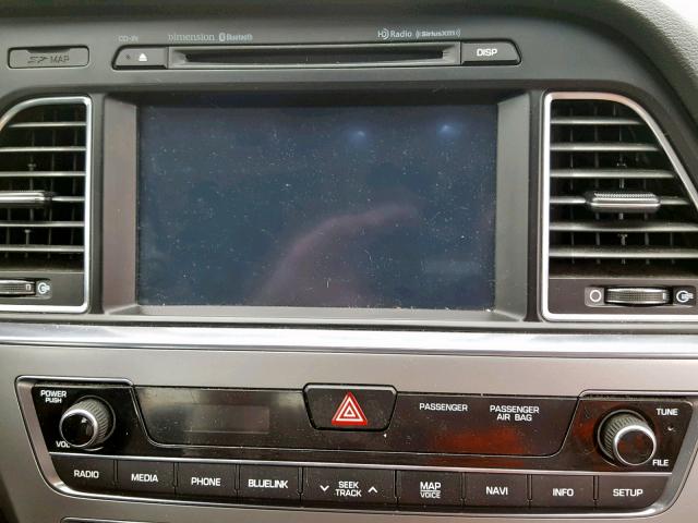 5NPE34AF4GH319857 - 2016 HYUNDAI SONATA SPO BLACK photo 9