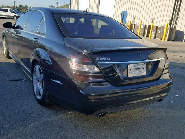 WDDNG71XX8A152370 - 2008 MERCEDES-BENZ S 550 BLACK photo 3