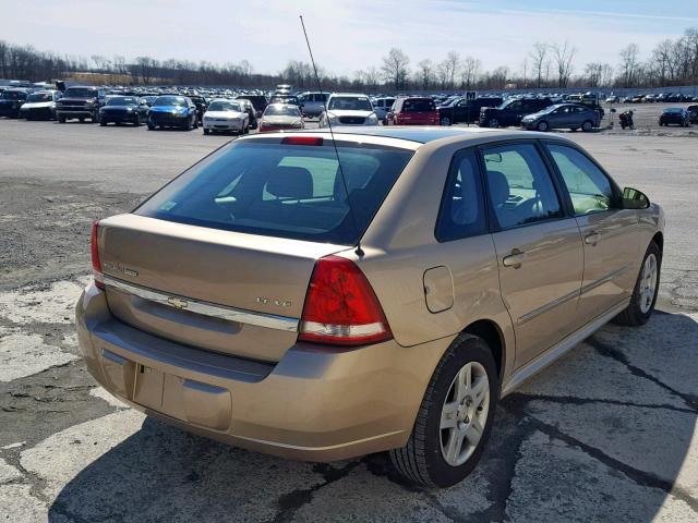 1G1ZT61806F200123 - 2006 CHEVROLET MALIBU MAX GOLD photo 4