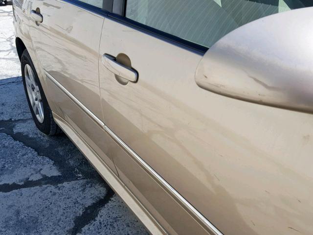 1G1ZT61806F200123 - 2006 CHEVROLET MALIBU MAX GOLD photo 9