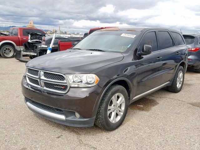 1C4RDHAGXCC335730 - 2012 DODGE DURANGO SX CHARCOAL photo 2